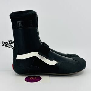 Vans 5mm Surf Boot 2 Hi V Wetsuit Booties Black/White Size 6 Men's/ 7.5 Women's